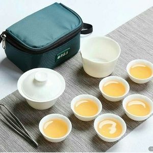 Chinese porcelain travel-size tea set
